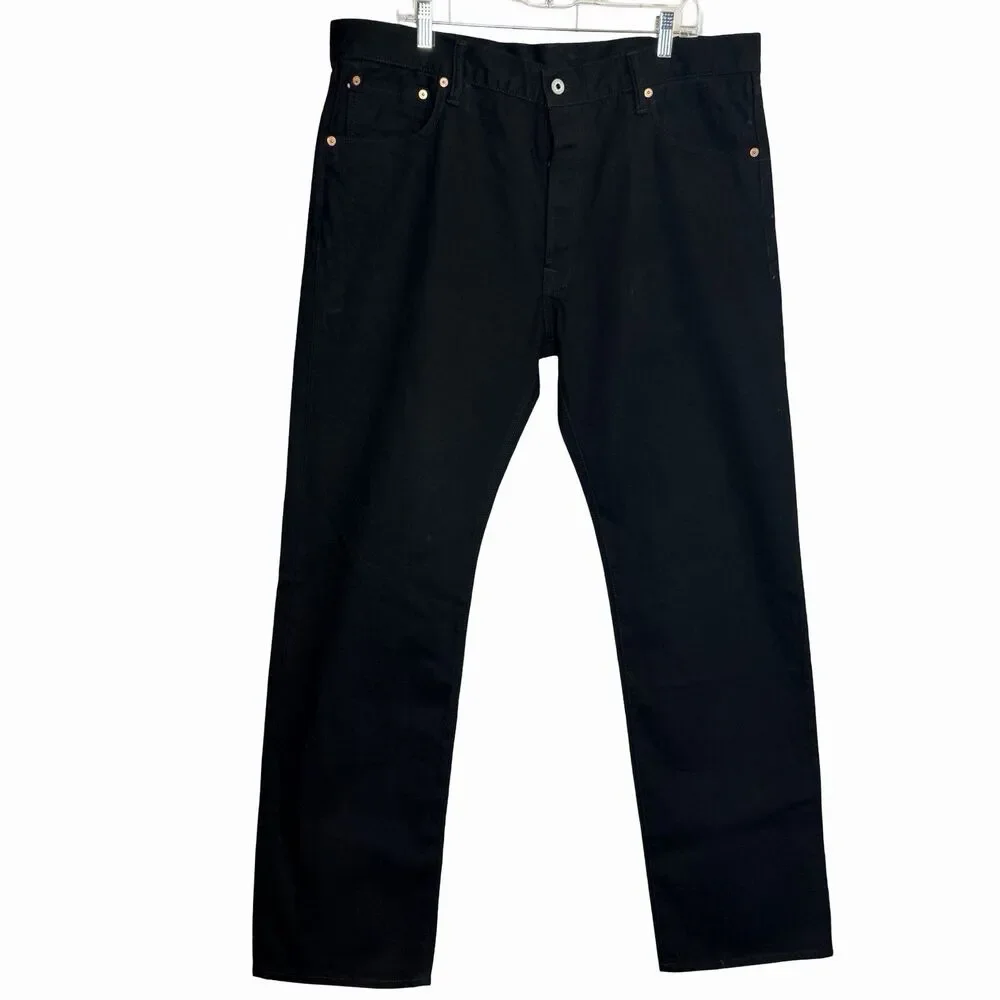 Red Tornado Jeans Relaxed Fit Black Straight Leg Mens 40 x 32 New With Tags